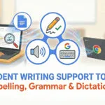 Student Writing Support Tools for Spelling and Grammar Check